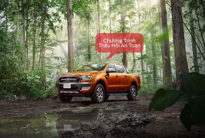 Thông báo: Chương trình triệu hồi an toàn - Thay thế Ống dầu phanh Trước trên xe Ford Ranger