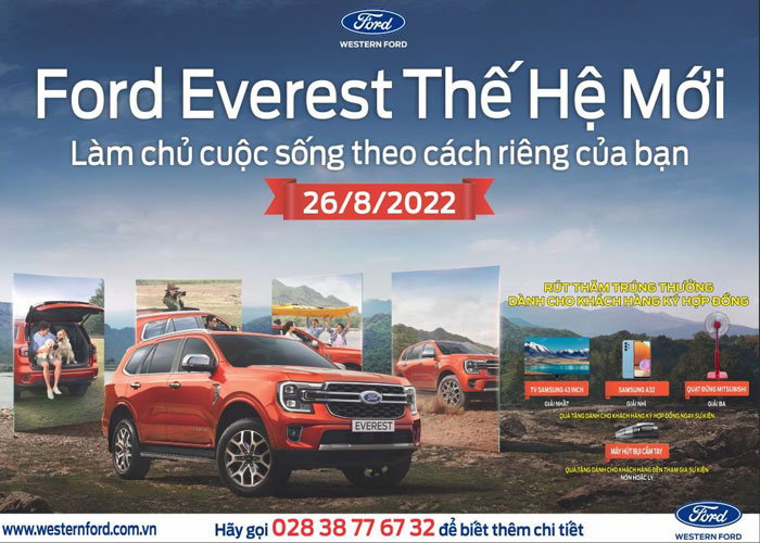 Lễ Trưng Bày Ford Everest Thế Hệ Mới